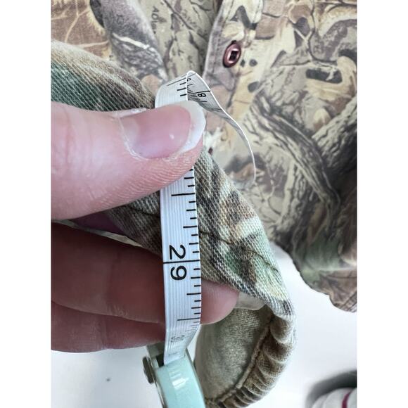 Vintage Woolrich Long Sleeve Camo Shirt Mens XL Camouflage Hunting Lightly Faded - Picture 10 of 12
